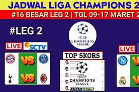 Jadwal Liga Champion 16 Besar Sctv